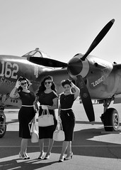 LA County Airshow in black & white