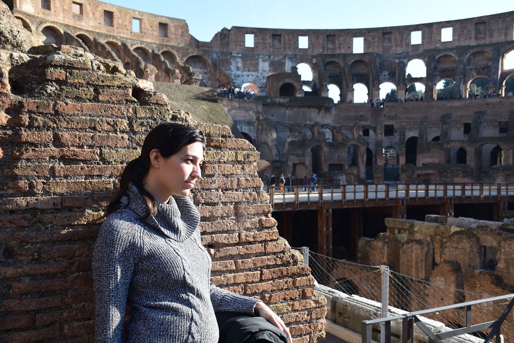 En el Coliseo, Roma, hace tres semanas.
