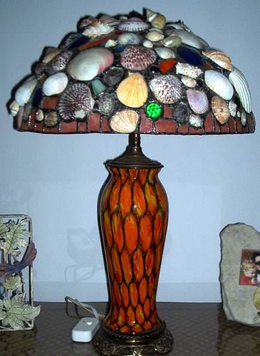 Seashell Lamp Shades on First Seashell   Glass Shade   Flickr   Photo Sharing