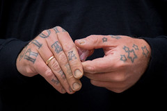 Graffiti Artist Ben Eine's Hands