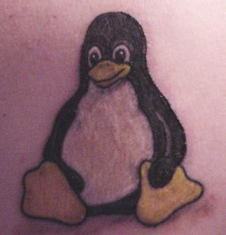 Linux 'Tux' Tattoo