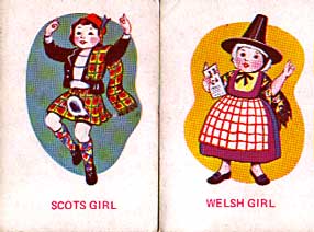 Scots girl, Welsh girl