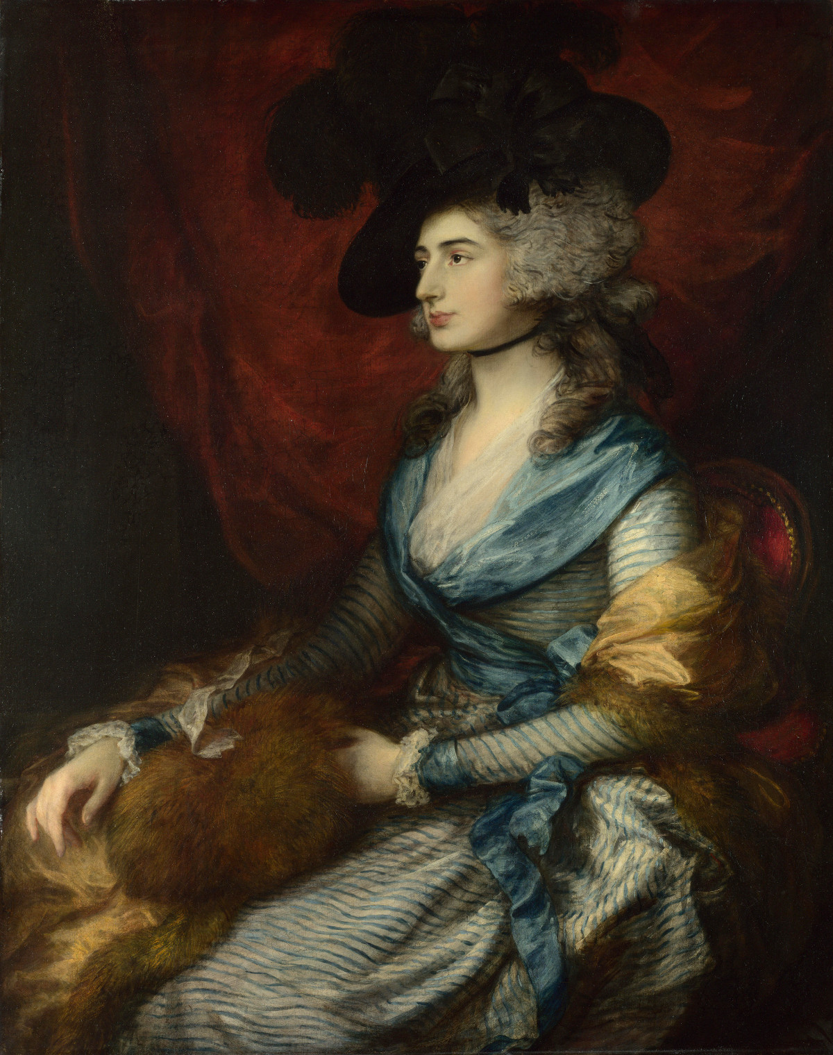 Portrait of Mrs. Sarah Siddons by Thomas Gainsborough, 1785