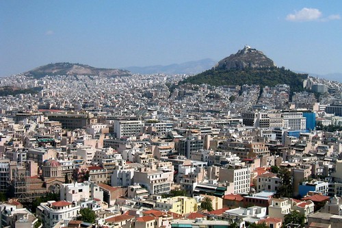Athens - Acropolis: View of Lykavittos Hill