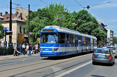 Krakow city trams in June 2015