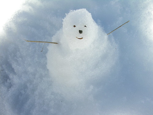 Snowman in Okaimeden