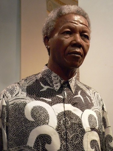Nelson Mandela at Madame Tussauds in London 2