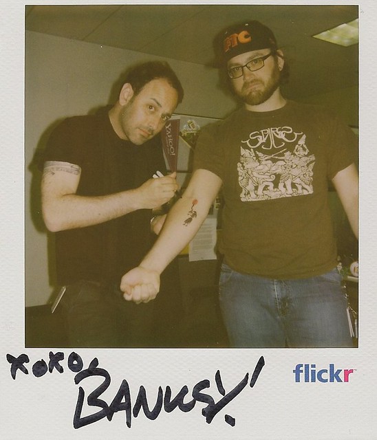 mroth hooked it up with a banksy tattoo