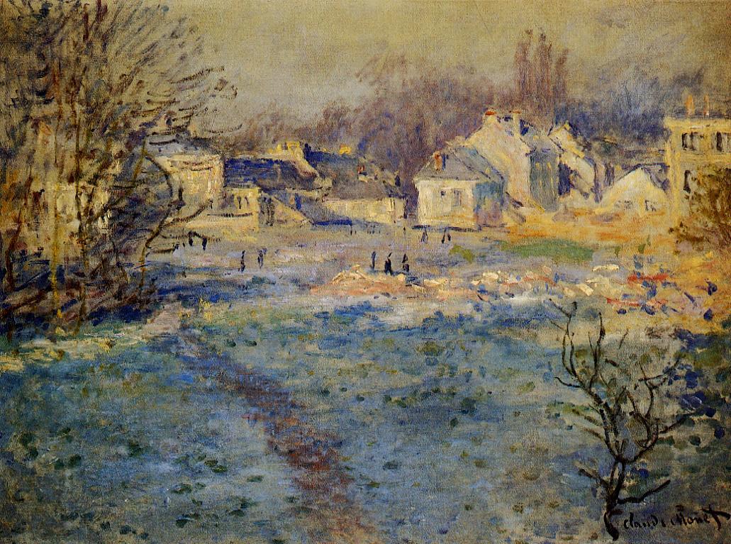 White Frost by Claude Oscar Monet - 1875
