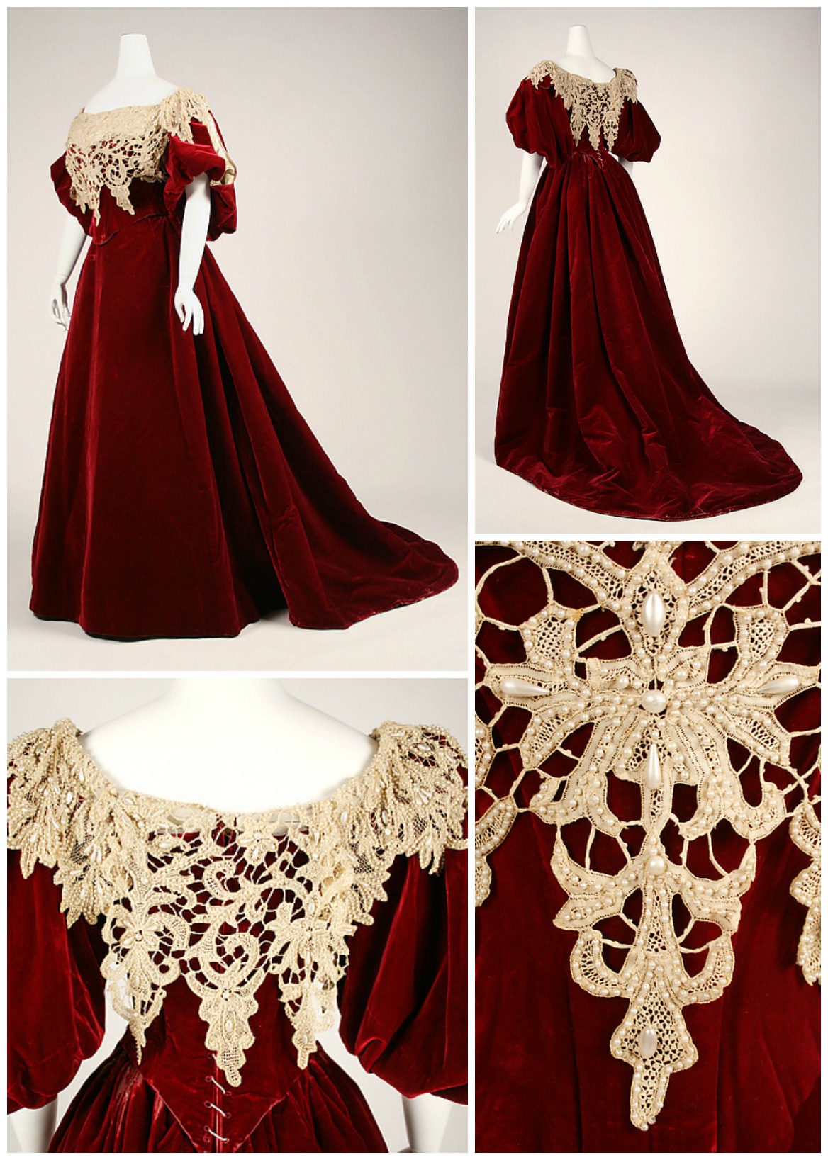1893. Evening Dress. Silk. metmuseum