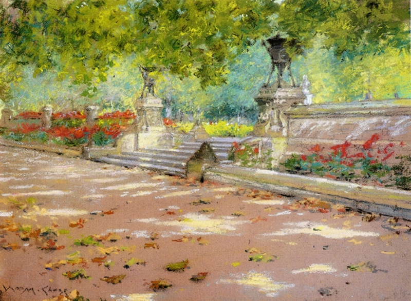 Sunlight and Shadow in Prospect Park by William Merritt Chase, 1887