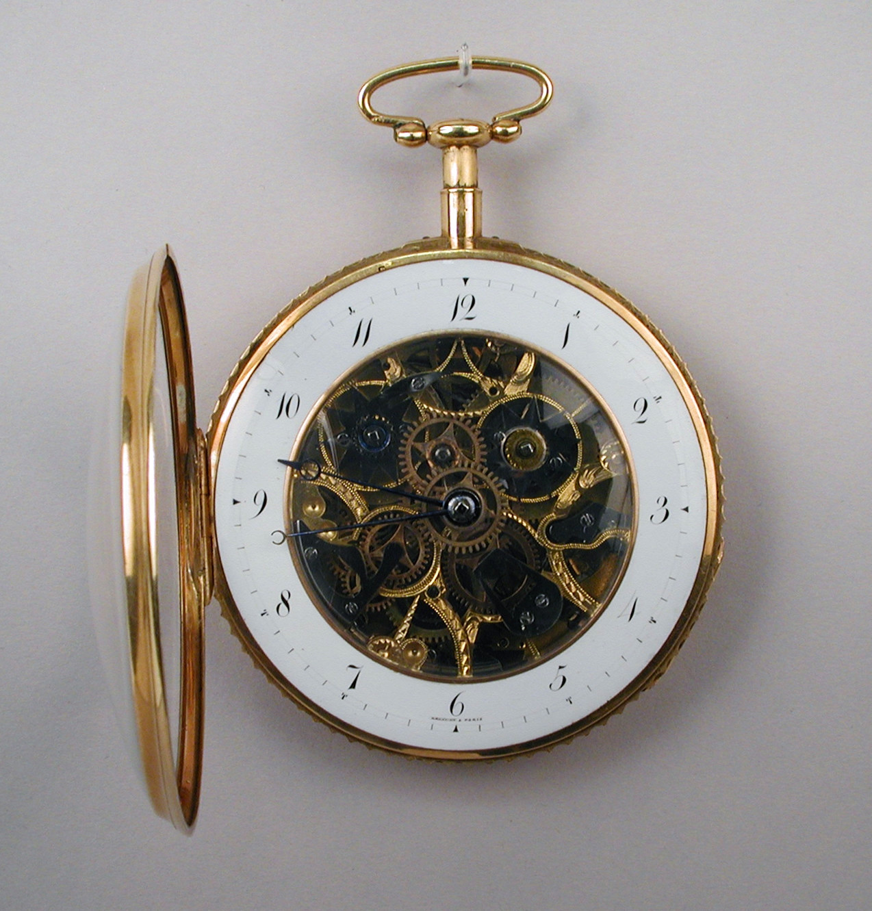 1810. Watch. Swiss, La Chaux-de-Fonds. Gold, glass. metmuseum