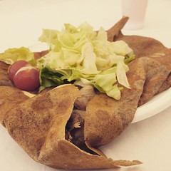 Galette andouille, œuf, fromage <3