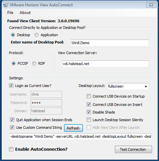 View Auto-Connection Utility