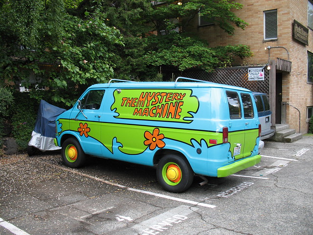 Scooby Doo Van Seen near Mercer and 14th in Seattle
