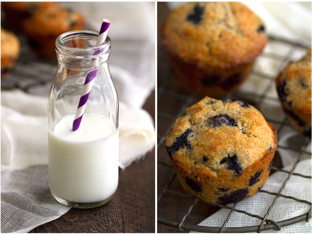 Bakery Style Blueberry Muffins - Ready in 30 minutes and the most tender muffins you've EVER had! #blueberrymuffins #muffins #bakerystylemuffins | Littlespicejar.com