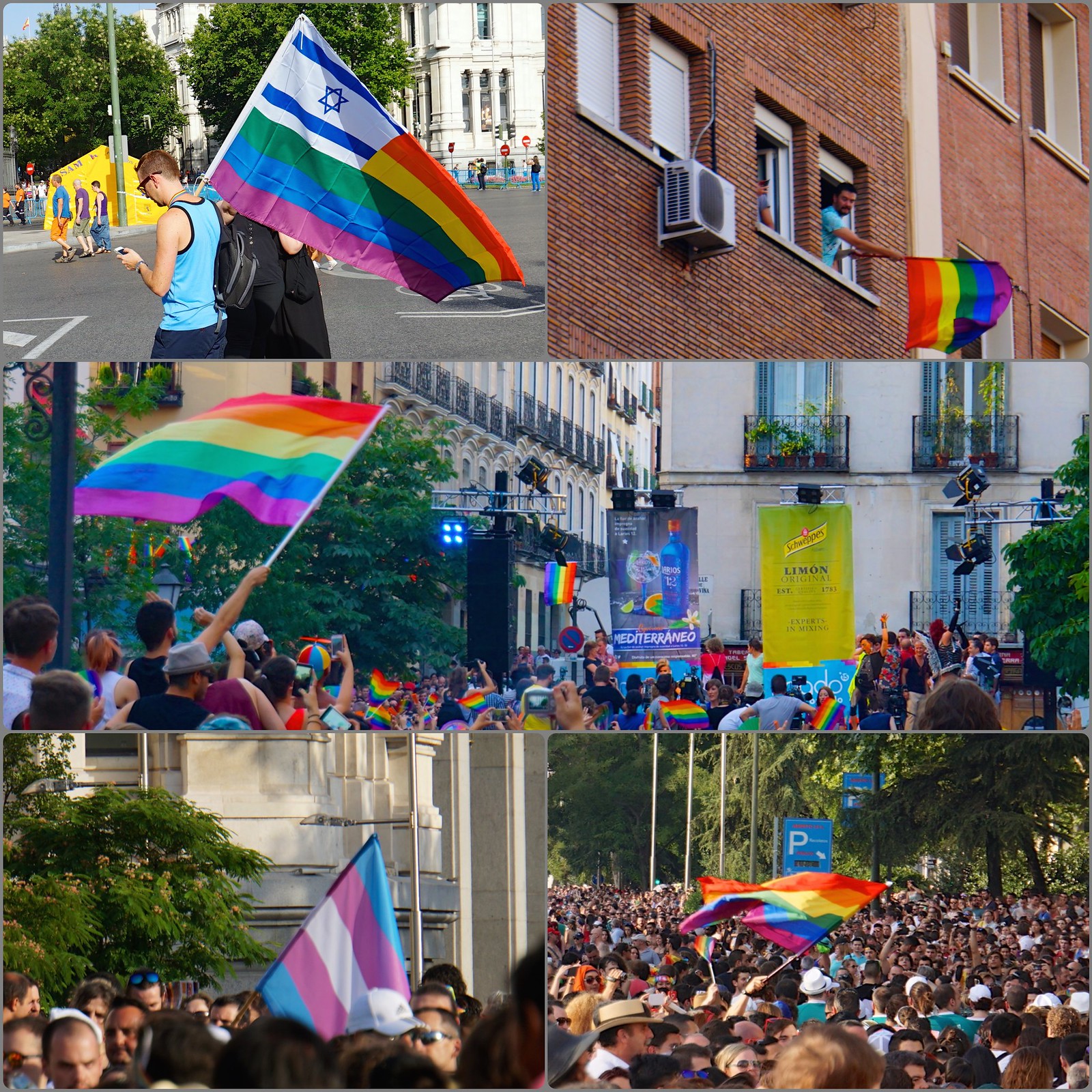 Madrid Pride Orgullo 2015 Power of Flags Collage 58789
