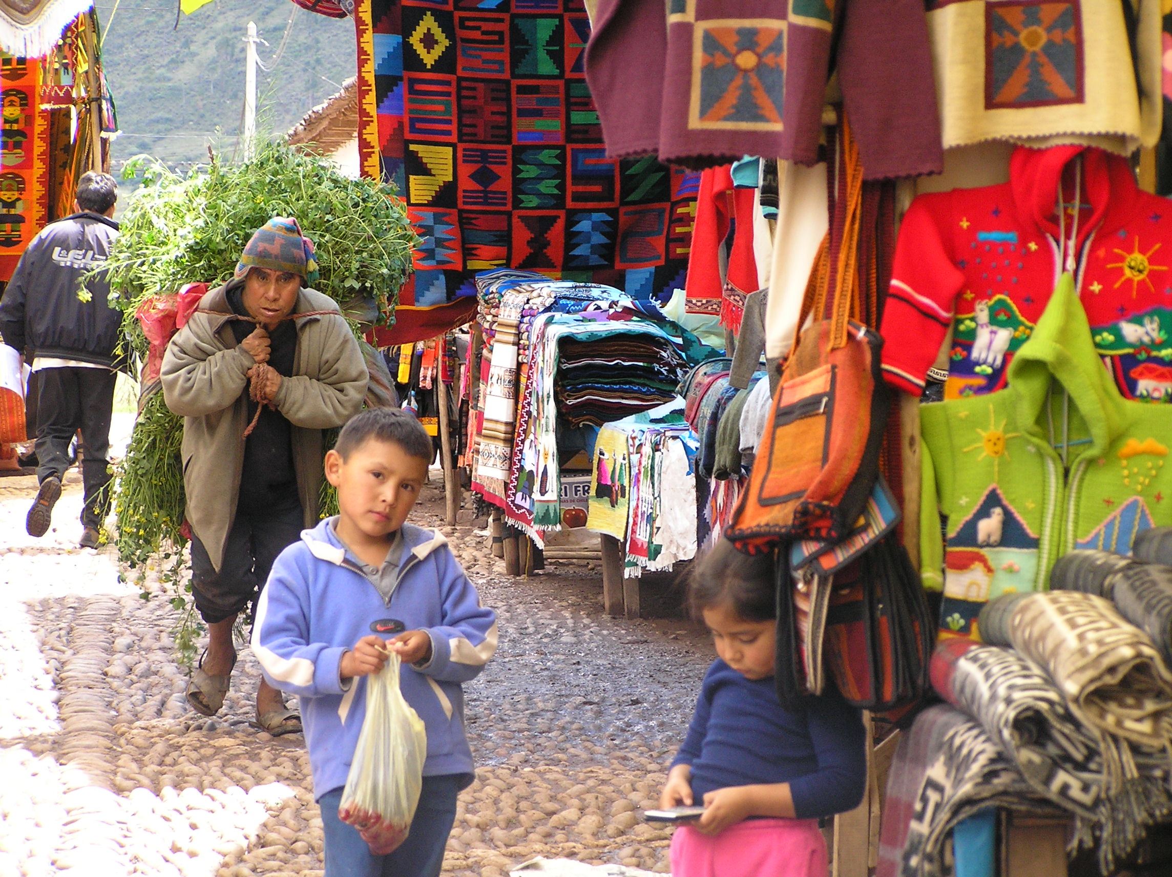 A market in Peru