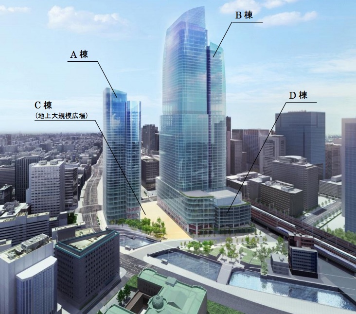 New Building at Tokyo Station. 390 meters by 2027