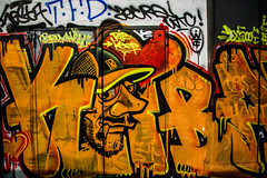 Bruxelles - Graffiti au Centre-Ville la nuit