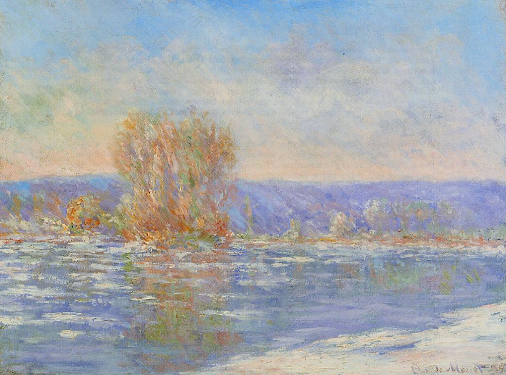 Floating Ice near Bennecourt by Claude Oscar Monet - 1893
