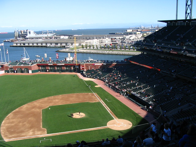 San Francisco Giants And What a Stadium! AT & T Park in San Francisco, California