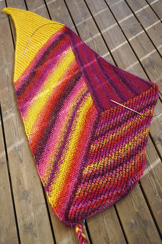 Marled mystery shawl 2017
