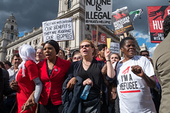Refugees Welcome Here demo - 12 Sept 2015