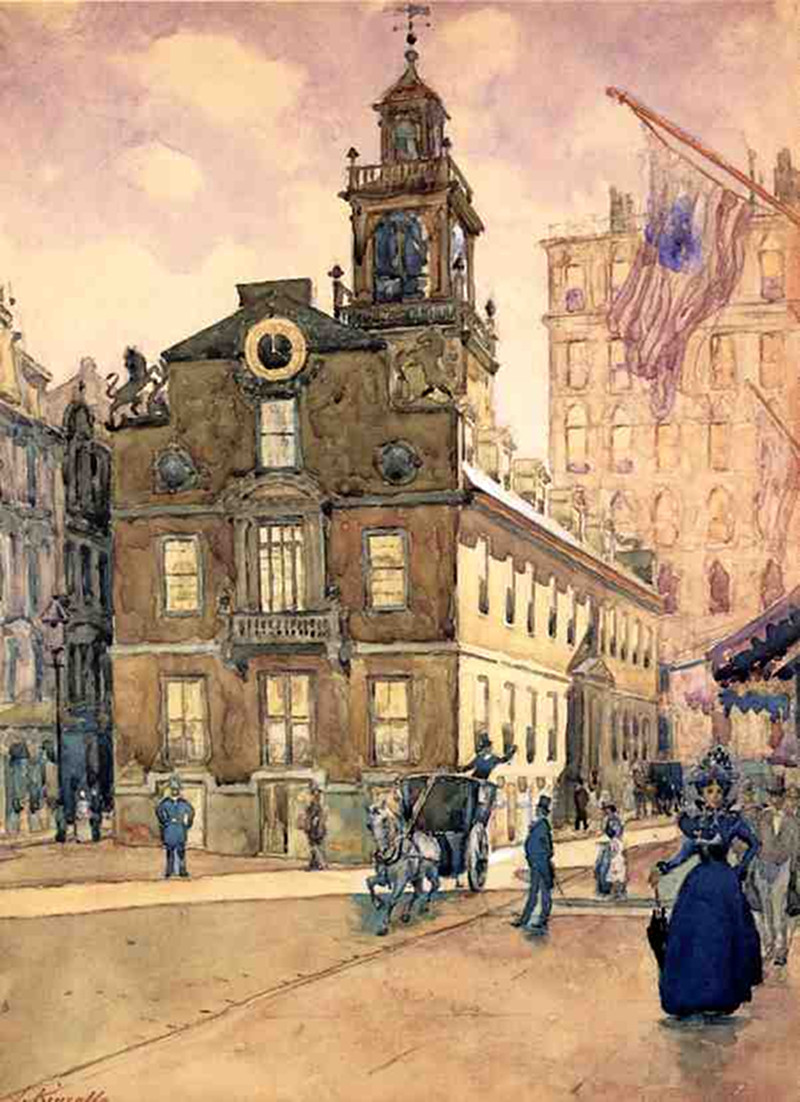 The State House from Park Street, Boston by James Kinsella (1857 - 1923)