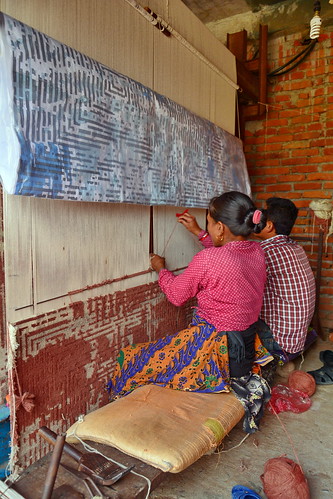 Nepal - Bungamati - Carpet Weaving - 9