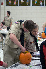 Scouts Pumpkin Carving