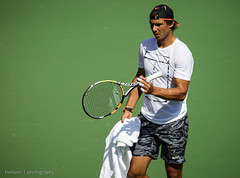 Rafael Nadal practice session