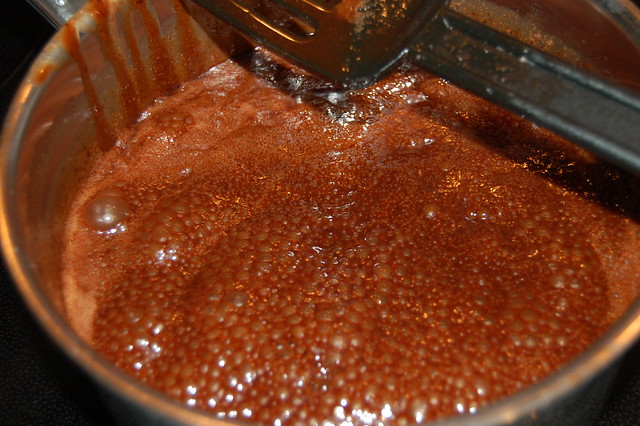 Cooking chocolate toffee