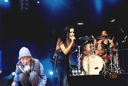 This is me on stage with the Corrs I was in the audience mistakenly 