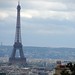 Eiffel tower from Montmartre hill