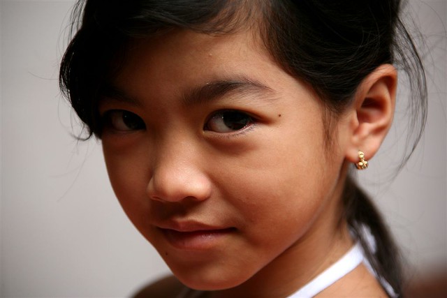 Cute young girl, Phnom Penh,