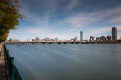 Boston skyline-Super moon shoot