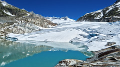 Furkapass: Belvédère Furka - Rhônegletscher- Gletsch