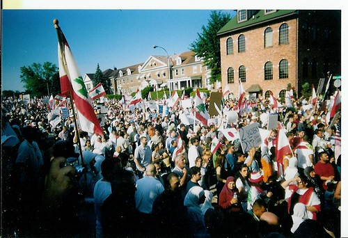 Dearborn Demonstration to Support Lebanon & Palestine: PANW Photo, July 18, 2006 by panafnewswire