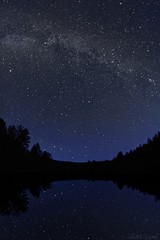 Milky Way on lake 2- Voie lactée sur lac 2