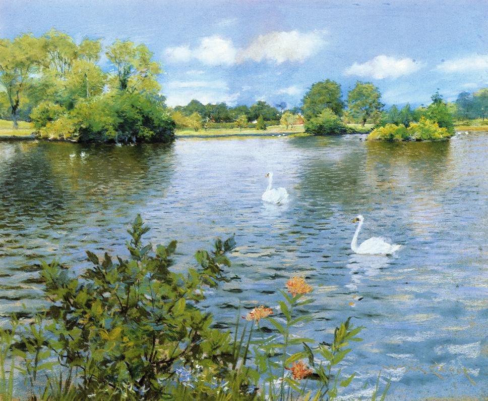 A Long Island Lake by William Merritt Chase, c.1890
