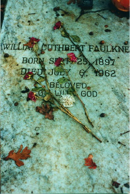 William Faulkner's headstone