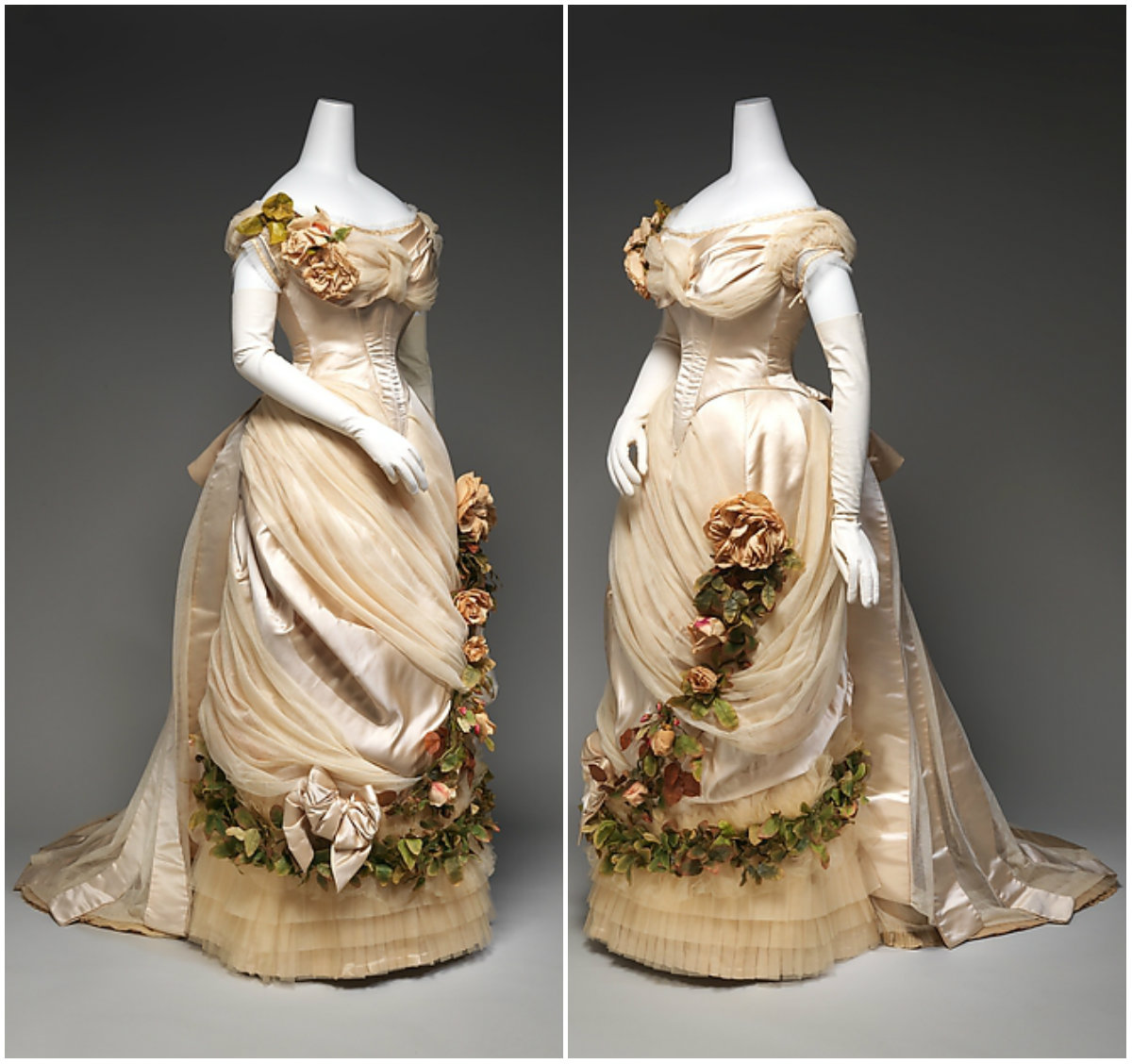 1882. Evening Dress. Silk. metmuseum