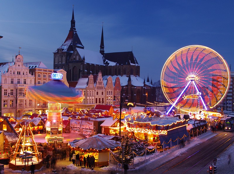 Christmas market in Rostock, Germany. Credit Carsten Pescht