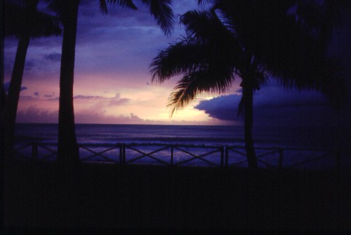 Philippine sunset, 1983, by Michael Bates. All rights reserved.