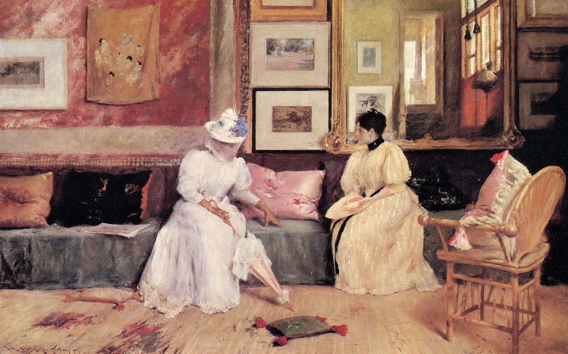 A Friendly Visit by William Merritt Chase, c.1895