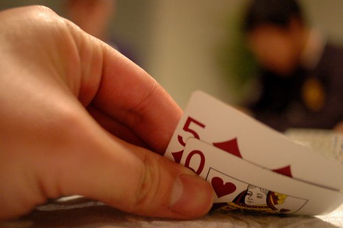 Cliche photo of a bad poker hand
