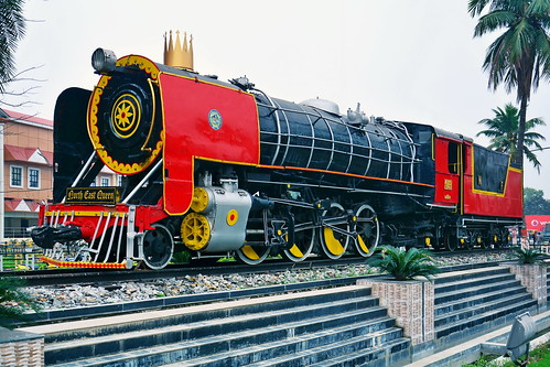 India - Assam - Guwahati - Northeast Frontier Railway 1958 - Steam Locomotive North East Queen YG-4119 - 1