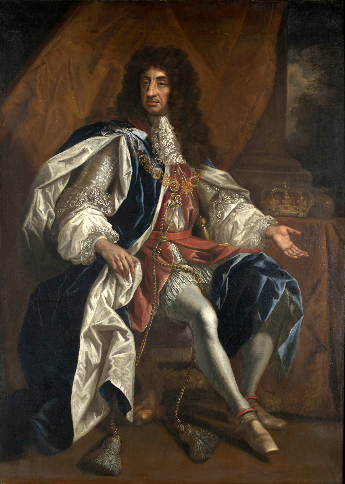 Portrait of King Charles II of England, Scotland and Ireland by Thomas Hawker, 1660