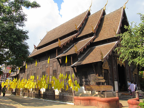 Chiang Mai: temple en tek Wat Phan Tao
